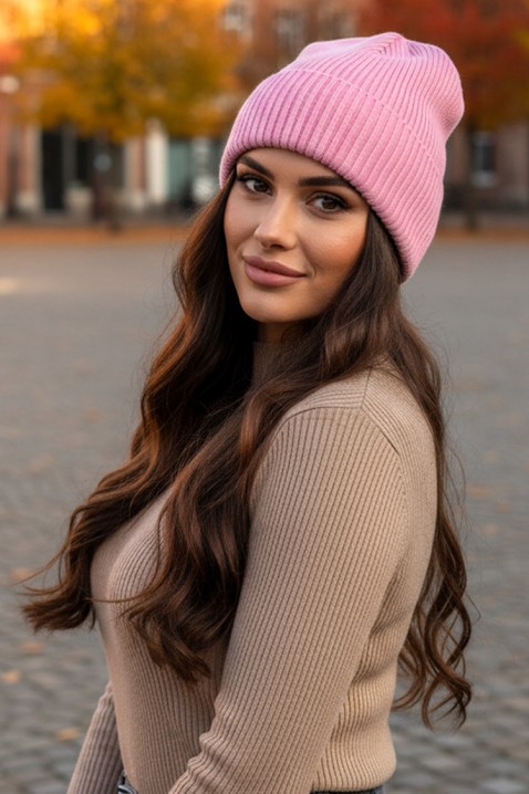 Шапка SNEROLZA PINK, Цвят: розов, IVET.BG - Твоят онлайн бутик.