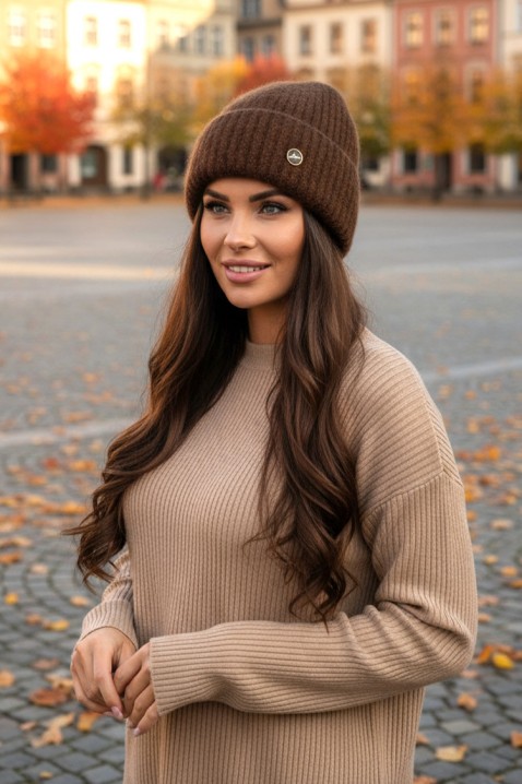 Шапка HELDRINZA BROWN, Цвят: кафяв, IVET.BG - Твоят онлайн бутик.