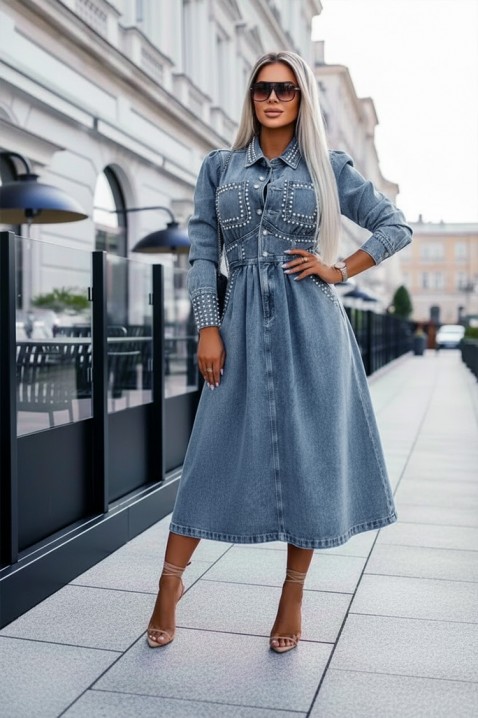 Рокля BRALVENZA, Цвят: син, IVET.BG - Твоят онлайн бутик.