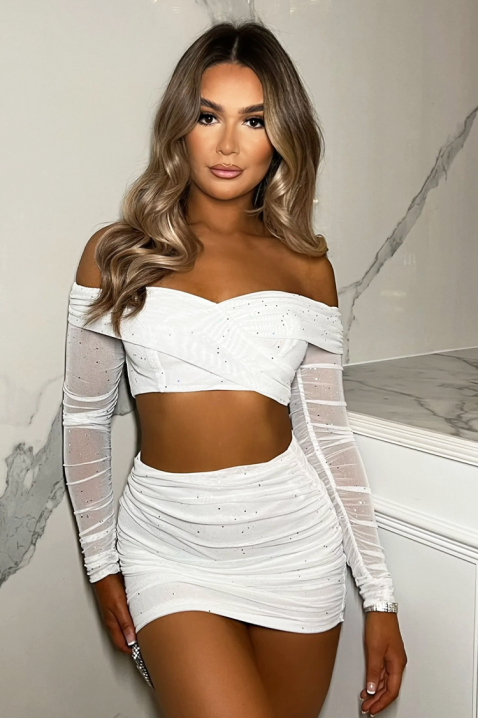 Комплект FANRELDA WHITE - Елегантни комплекти | Ivet.BG Комплект FANRELDA WHITE, Цвят: бял, IVET.BG - Твоят онлайн бутик.