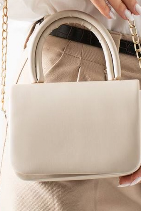 Дамска чанта MELVIRZA ECRU, Цвят: екрю, IVET.BG - Твоят онлайн бутик.