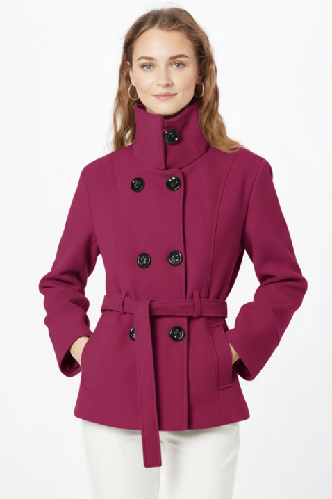 Палто BLENZINA BORDO, Цвят: бордо, IVET.BG - Твоят онлайн бутик.