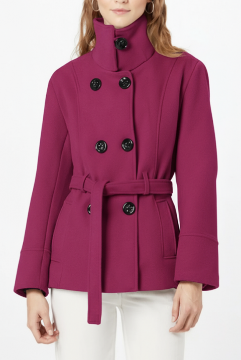 Палто BLENZINA BORDO, Цвят: бордо, IVET.BG - Твоят онлайн бутик.