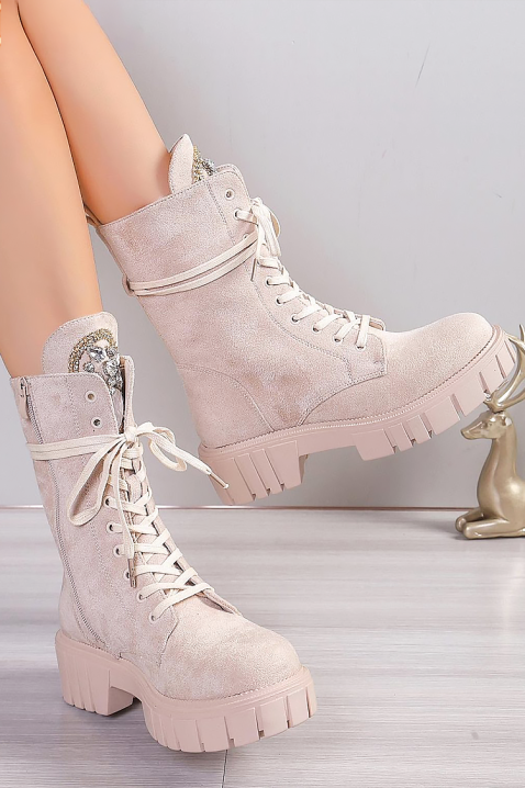 Дамски боти MANTELORA, Цвят: беж, IVET.BG - Твоят онлайн бутик.