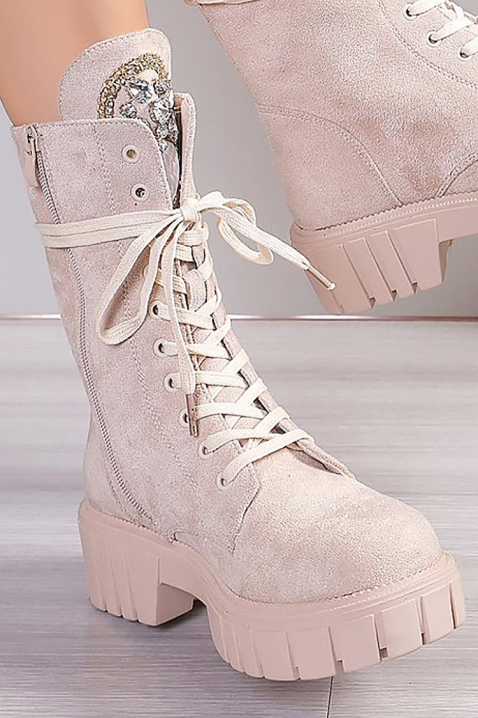 Дамски боти MANTELORA, Цвят: беж, IVET.BG - Твоят онлайн бутик.