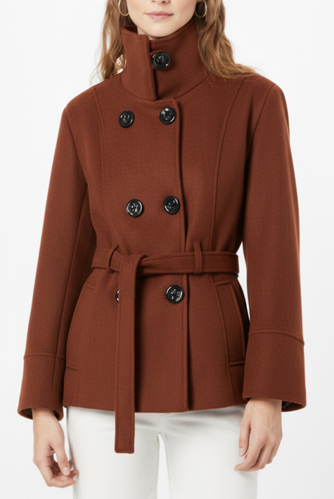 Палто BLENZINA BROWN, Цвят: кафяв, IVET.BG - Твоят онлайн бутик.