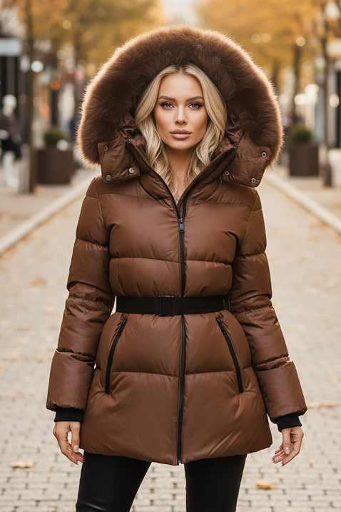 Яке FROZILIA BROWN, Цвят: кафяв, IVET.BG - Твоят онлайн бутик.