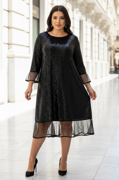 Рокля MESIONA BLACK, Цвят: черен, IVET.BG - Твоят онлайн бутик.