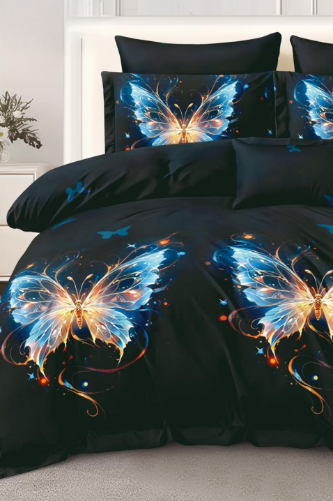 Спален комплект DERMIONY 200x220 cm памук - 4 части, Цвят: черен, IVET.BG - Твоят онлайн бутик.