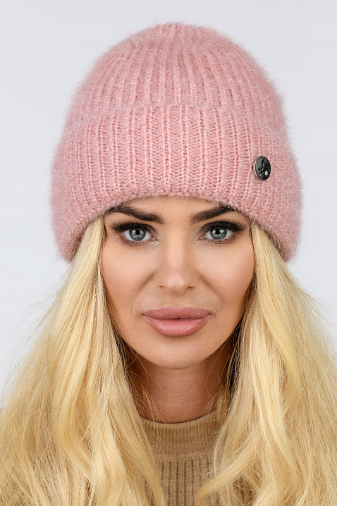 Шапка LANDINZA PUDRA, Цвят: пудра, IVET.BG - Твоят онлайн бутик.