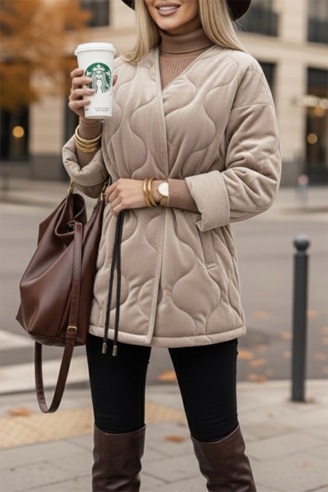 Палто FESOLGA BEIGE, Цвят: беж, IVET.BG - Твоят онлайн бутик.