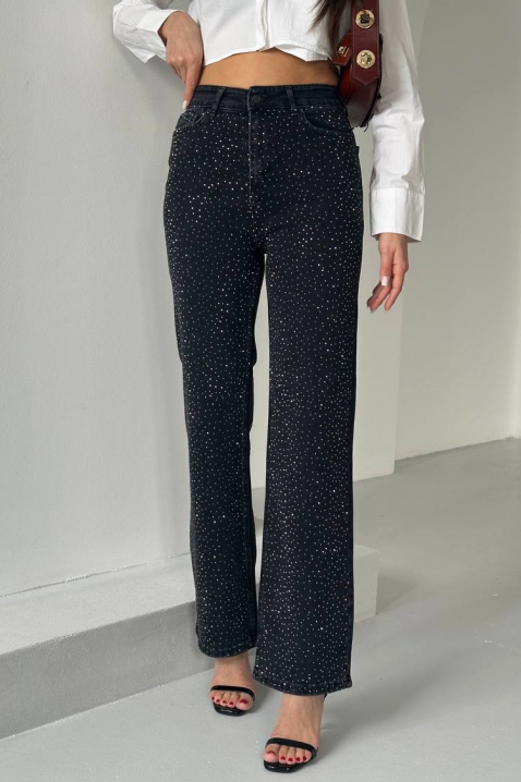 Дънки SEFIRENA BLACK, Цвят: черен, IVET.BG - Твоят онлайн бутик.