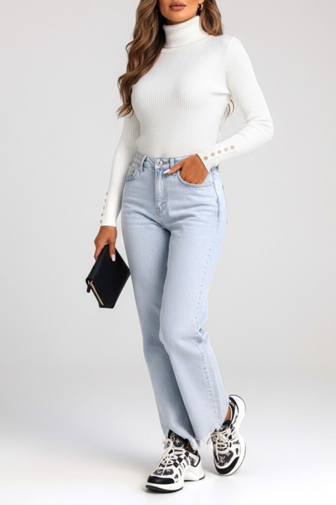 Дамска блуза PEROLTA WHITE, Цвят: бял, IVET.BG - Твоят онлайн бутик.