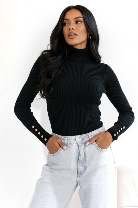 Дамска блуза PEROLTA BLACK, Цвят: черен, IVET.BG - Твоят онлайн бутик.