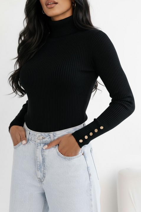 Дамска блуза PEROLTA BLACK, Цвят: черен, IVET.BG - Твоят онлайн бутик.