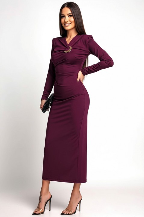 Рокля AMORGA BORDO, Цвят: бордо, IVET.BG - Твоят онлайн бутик.