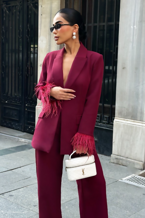 Комплект BROVELDA, Цвят: бордо, IVET.BG - Твоят онлайн бутик.