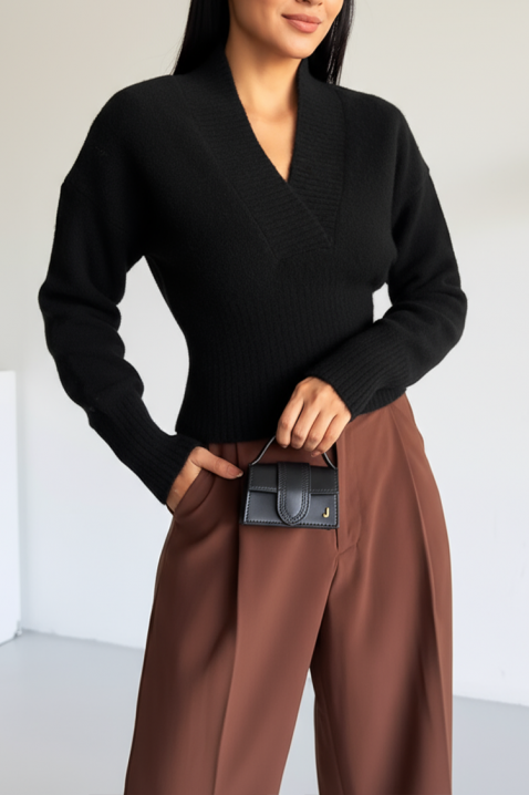 Пуловер VREMOLDA BLACK, Цвят: черен, IVET.BG - Твоят онлайн бутик.