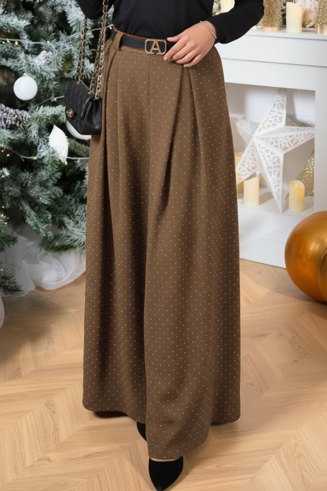 Панталон VALEANA BROWN, Цвят: кафяв, IVET.BG - Твоят онлайн бутик.