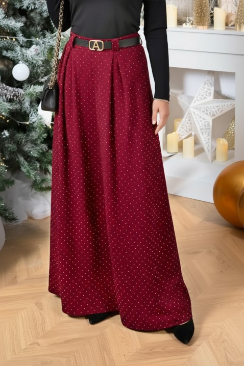 Панталон VALEANA BORDO, Цвят: бордо, IVET.BG - Твоят онлайн бутик.