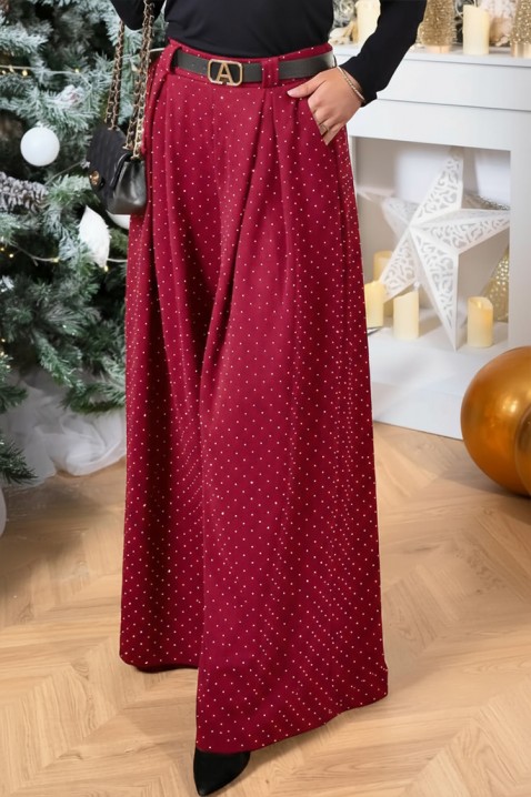 Панталон VALEANA BORDO, Цвят: бордо, IVET.BG - Твоят онлайн бутик.