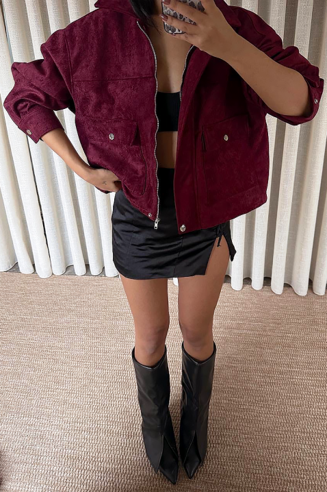 Яке REMZINA BORDO, Цвят: бордо, IVET.BG - Твоят онлайн бутик.