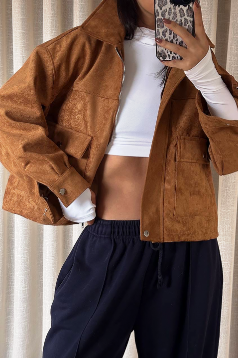 Яке REMZINA CAMEL, Цвят: светлокафяв, IVET.BG - Твоят онлайн бутик.