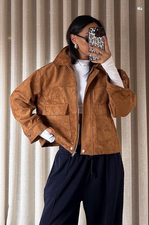 Яке REMZINA CAMEL, Цвят: светлокафяв, IVET.BG - Твоят онлайн бутик.