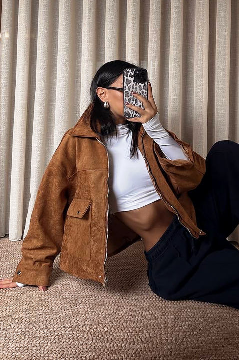 Яке REMZINA CAMEL, Цвят: светлокафяв, IVET.BG - Твоят онлайн бутик.