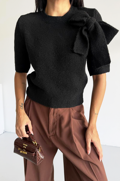 Пуловер DAFILDA BLACK, Цвят: черен, IVET.BG - Твоят онлайн бутик.