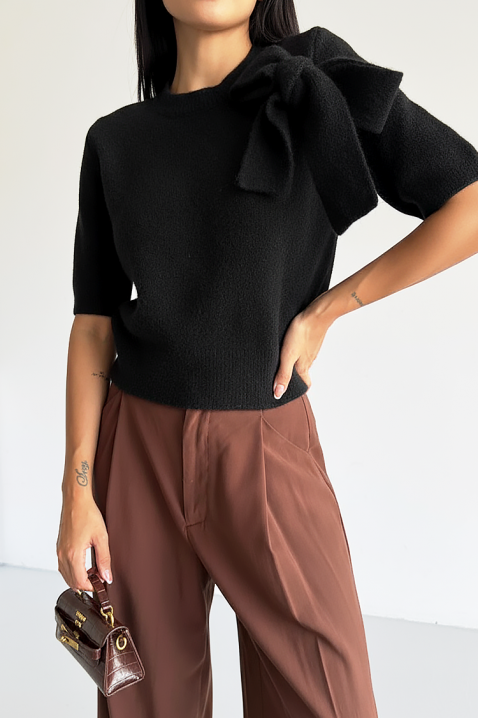 Пуловер DAFILDA BLACK, Цвят: черен, IVET.BG - Твоят онлайн бутик.