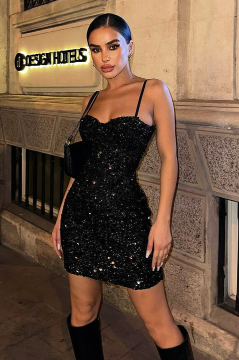 Рокля BRUDILDA BLACK, Цвят: черен, IVET.BG - Твоят онлайн бутик.