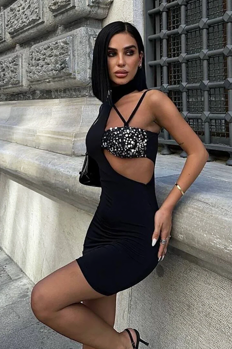 Рокля MADJORZA, Цвят: черен, IVET.BG - Твоят онлайн бутик.