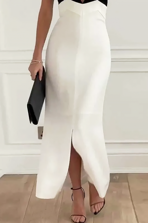 Рокля VIZALDA, Цвят: черно и бяло, IVET.BG - Твоят онлайн бутик.