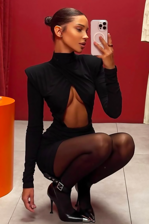 Рокля NRENINZA, Цвят: черен, IVET.BG - Твоят онлайн бутик.