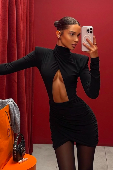 Рокля NRENINZA, Цвят: черен, IVET.BG - Твоят онлайн бутик.