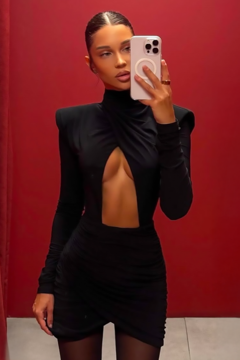 Рокля NRENINZA, Цвят: черен, IVET.BG - Твоят онлайн бутик.