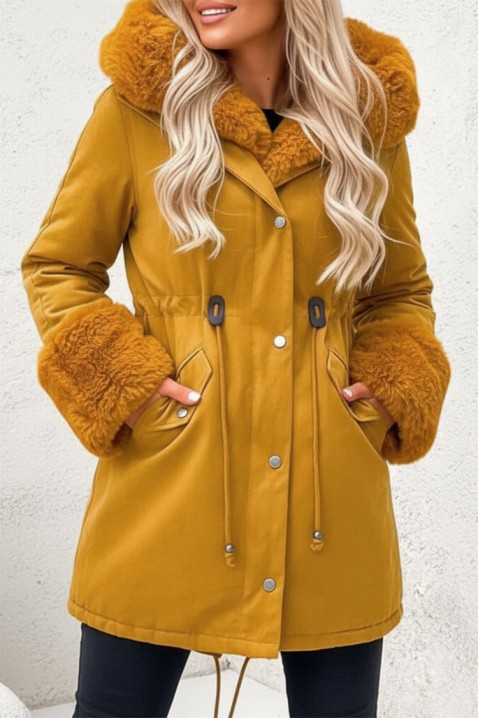 Яке MEROLFA YELLOW, Цвят: жълт, IVET.BG - Твоят онлайн бутик.