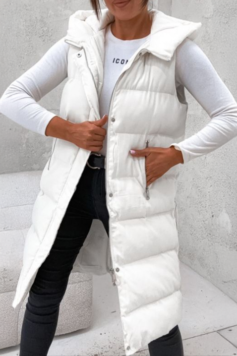 Елек GRENORZA WHITE, Цвят: бял, IVET.BG - Твоят онлайн бутик.