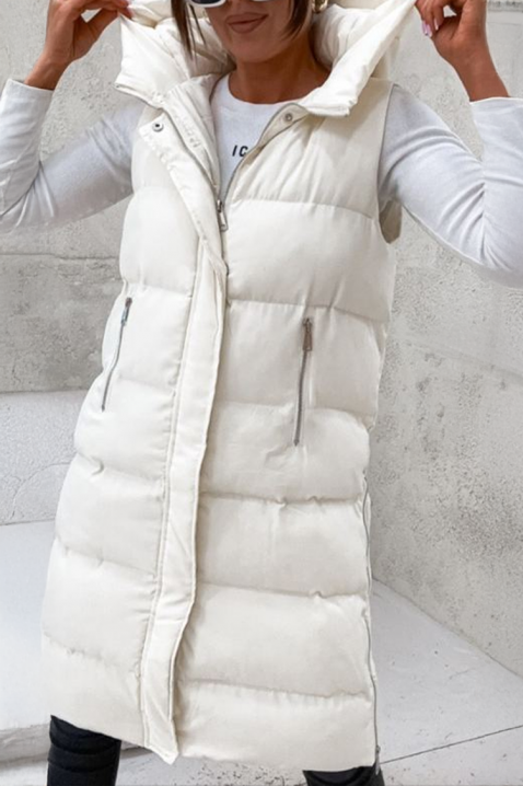 Елек GRENORZA WHITE, Цвят: бял, IVET.BG - Твоят онлайн бутик.