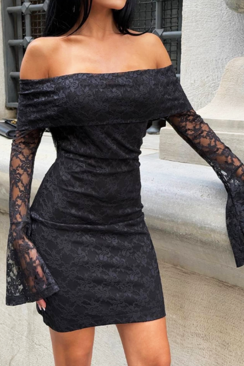 Рокля RAMDELA BLACK, Цвят: черен, IVET.BG - Твоят онлайн бутик.