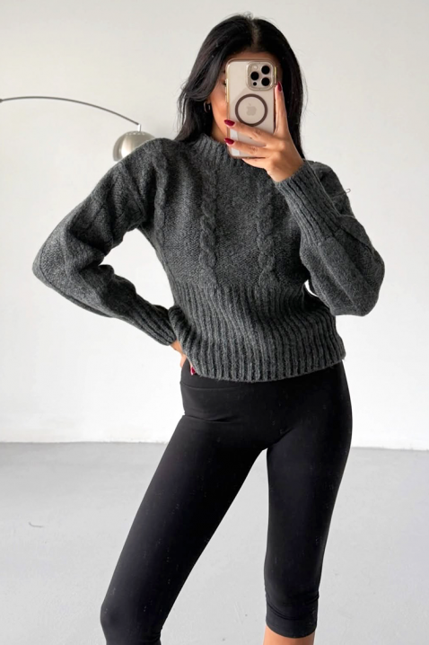 Пуловер BLANDIRA GREY, Цвят: сив, IVET.BG - Твоят онлайн бутик.