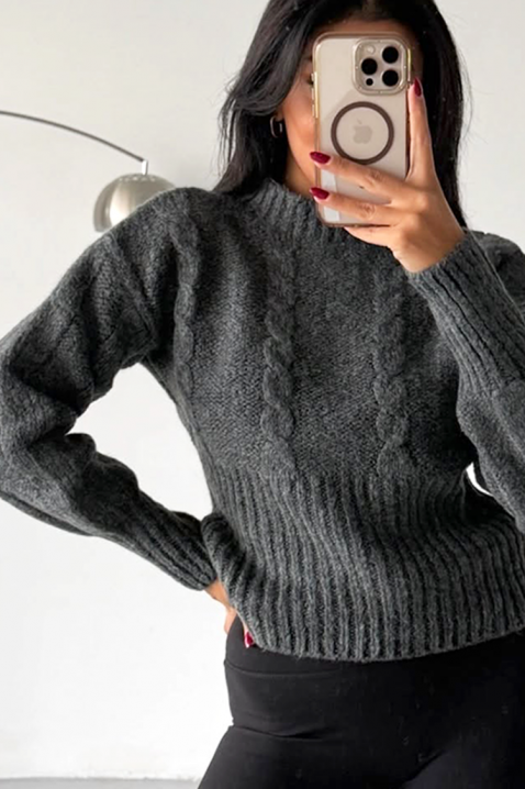 Пуловер BLANDIRA GREY, Цвят: сив, IVET.BG - Твоят онлайн бутик.