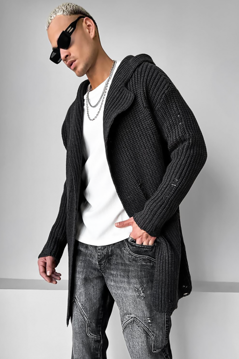 Мъжка жилетка ROLTERO, Цвят: графит, IVET.BG - Твоят онлайн бутик.