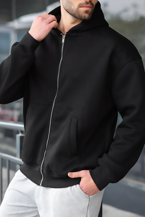 Мъжки суичър VERGERO BLACK, Цвят: черен, IVET.BG - Твоят онлайн бутик.