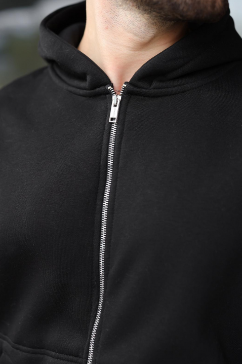 Мъжки суичър VERGERO BLACK, Цвят: черен, IVET.BG - Твоят онлайн бутик.