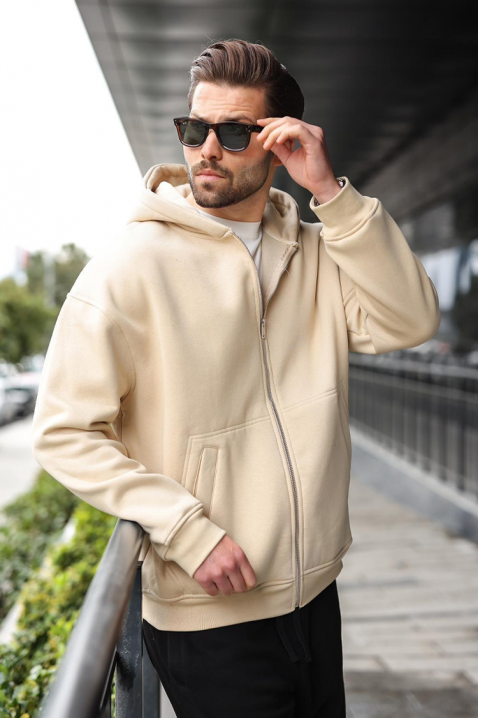 Мъжки суичър VERGERO BEIGE, Цвят: беж, IVET.BG - Твоят онлайн бутик.