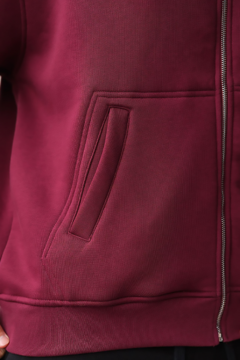 Мъжки суичър VERGERO BORDO, Цвят: бордо, IVET.BG - Твоят онлайн бутик.