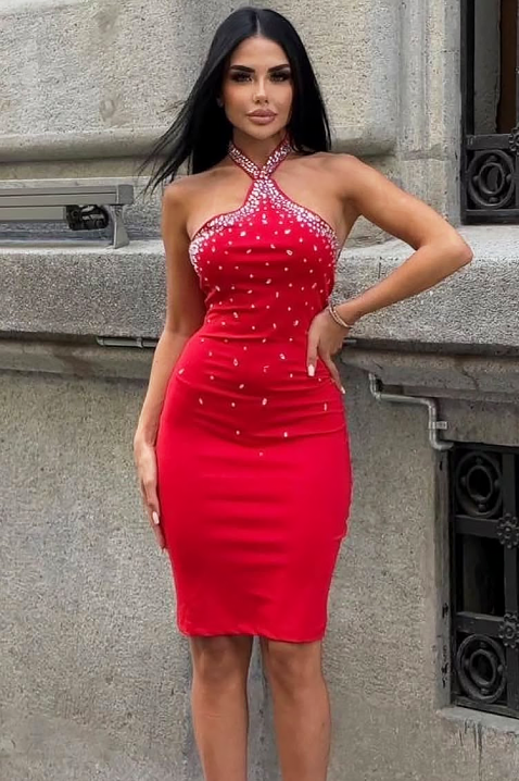 Рокля LENDOLZA RED, Цвят: червен, IVET.BG - Твоят онлайн бутик.