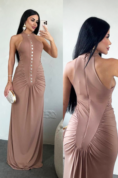 Рокля NABRILZA PUDRA, Цвят: пудра, IVET.BG - Твоят онлайн бутик.